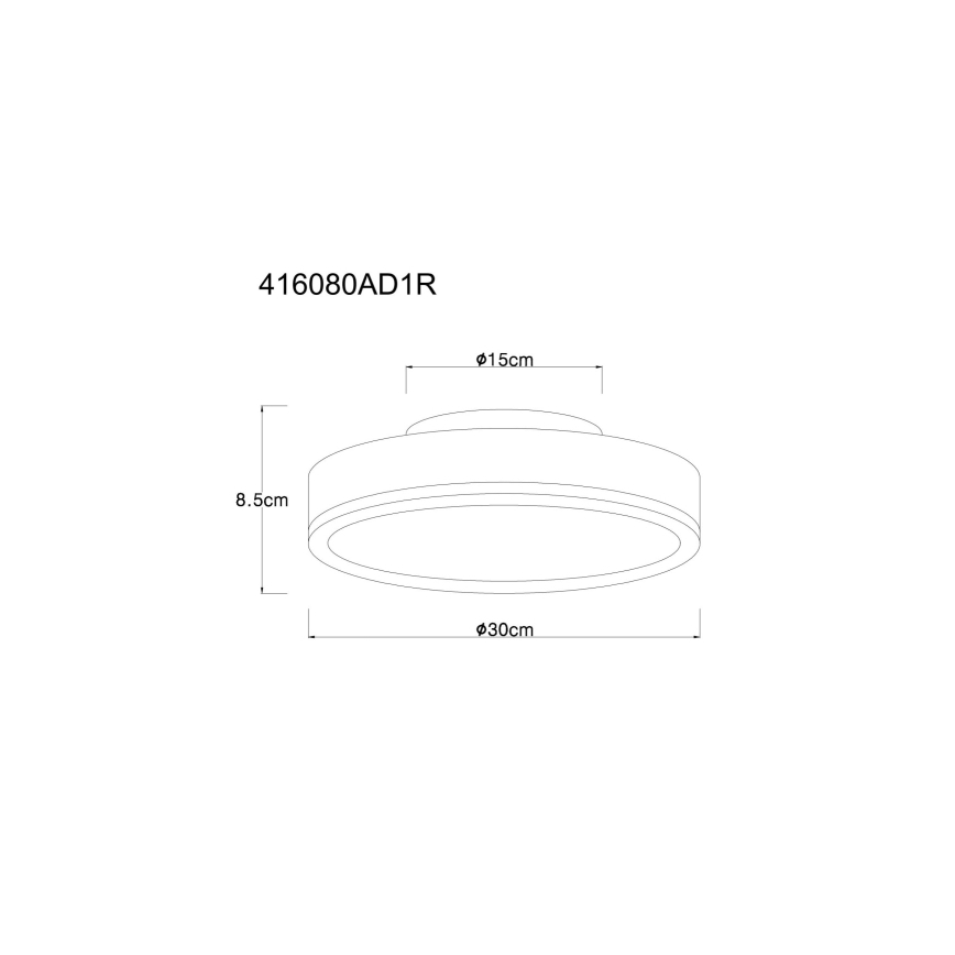 Globo - Светодиодный потолочный светильник LED/12W/230V 3000K диаметр 30 см