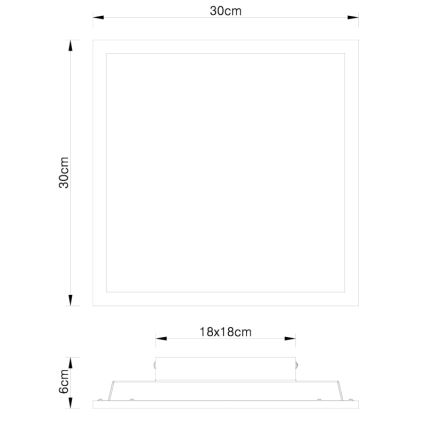 Globo - Світлодіодний стельовий світильник LED/12W/230V