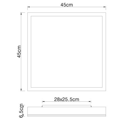 Globo - Светодиодный потолочный светильник LED/24W/230V