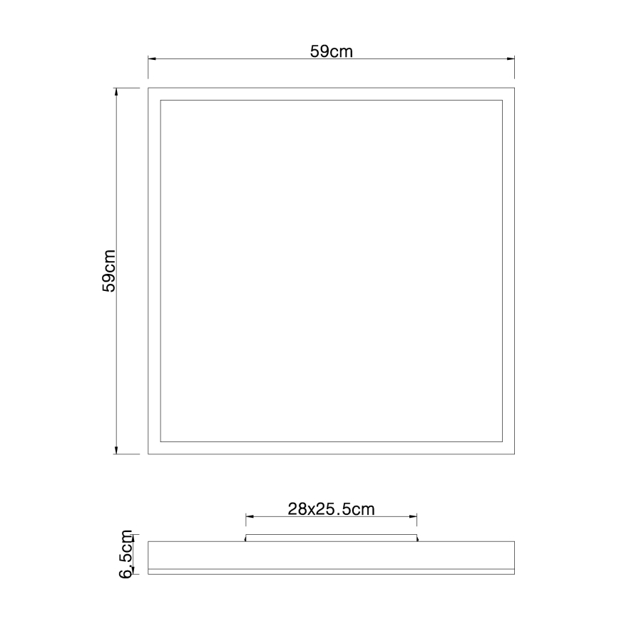 Globo - Стельовий LED світильник LED/36W/230V