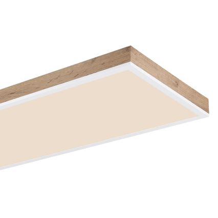 Globo - LED стельовий світильник з регульованою яскравістю LED/36W/230V 2700-6500K коричневий/білий + пульт дистанційного керування