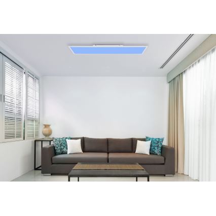 Globo - Стельовий RGBW-світильник з регулюванням яскравості LED/44W/230V Wi-Fi Tuya + пульт дистанційного керування