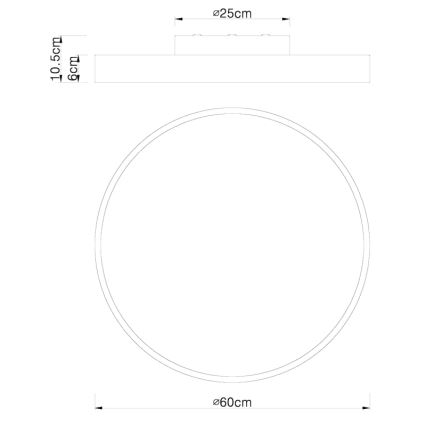 Globo - Светодиодный потолочный светильник с регулированием яркости LED/48W/230V 3000-6000K + дистанционное управление