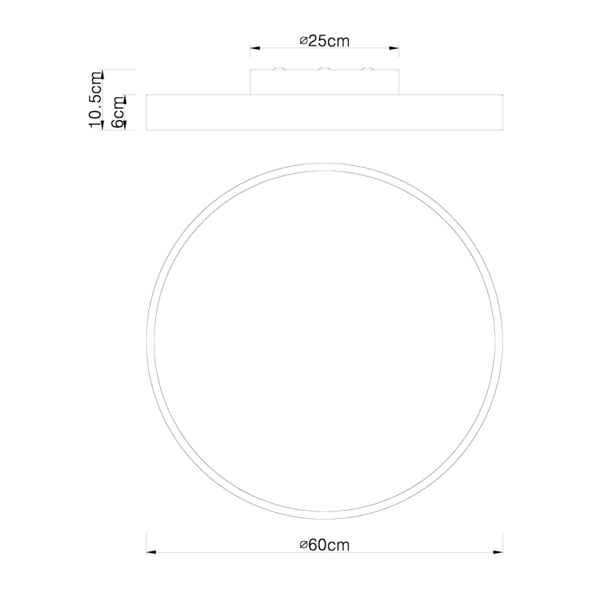 Globo - Светодиодный потолочный светильник с регулированием яркости LED/48W/230V 3000-6000K + дистанционное управление