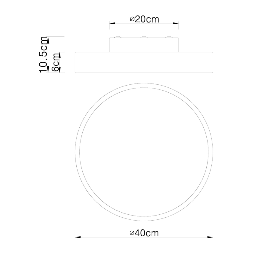 Globo - Светодиодный потолочный светильник с регулированием яркости LED/24W/230V + дистанционное управление