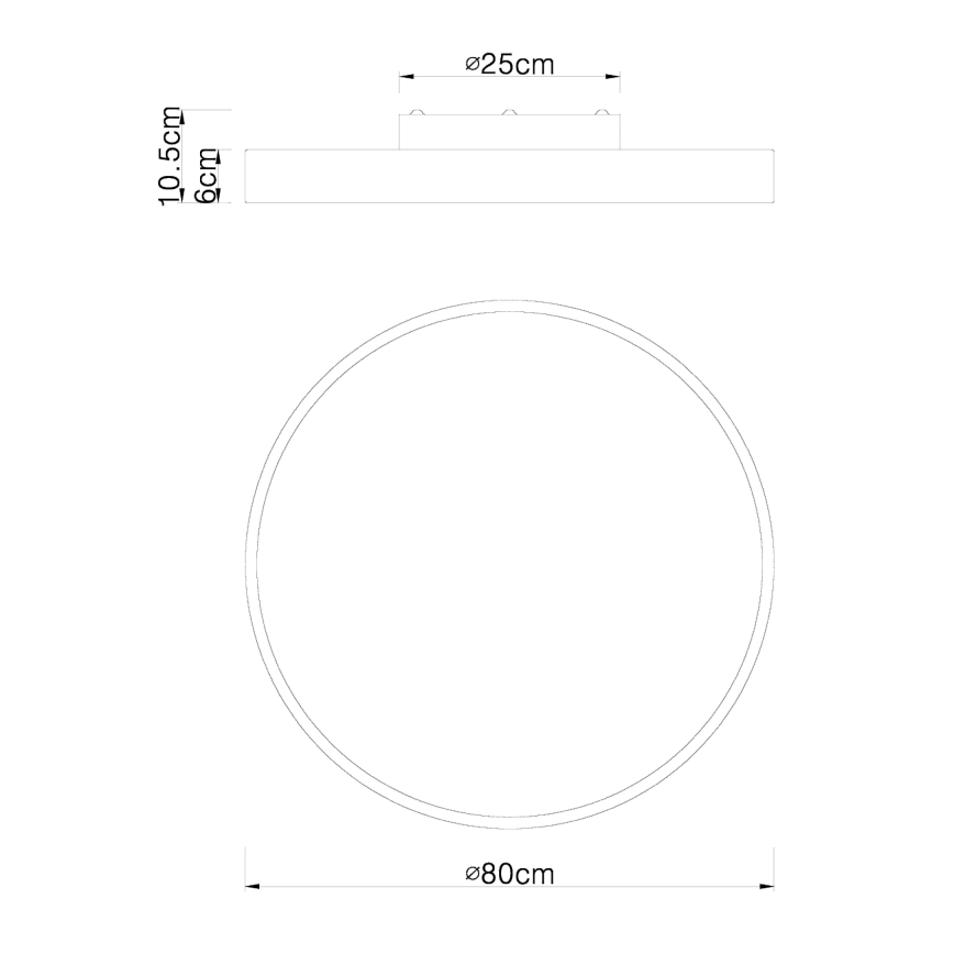 Globo - Светодиодный потолочный светильник с регулированием яркости LED/60W/230V 3000-6000K + дистанционное управление