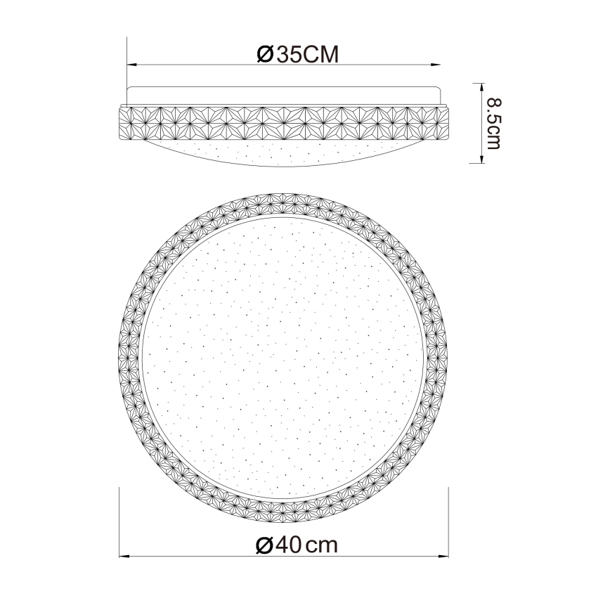 Globo - Стельовий LED світильник LED/22W/230V 2700/4200/6500K діаметр 40 см