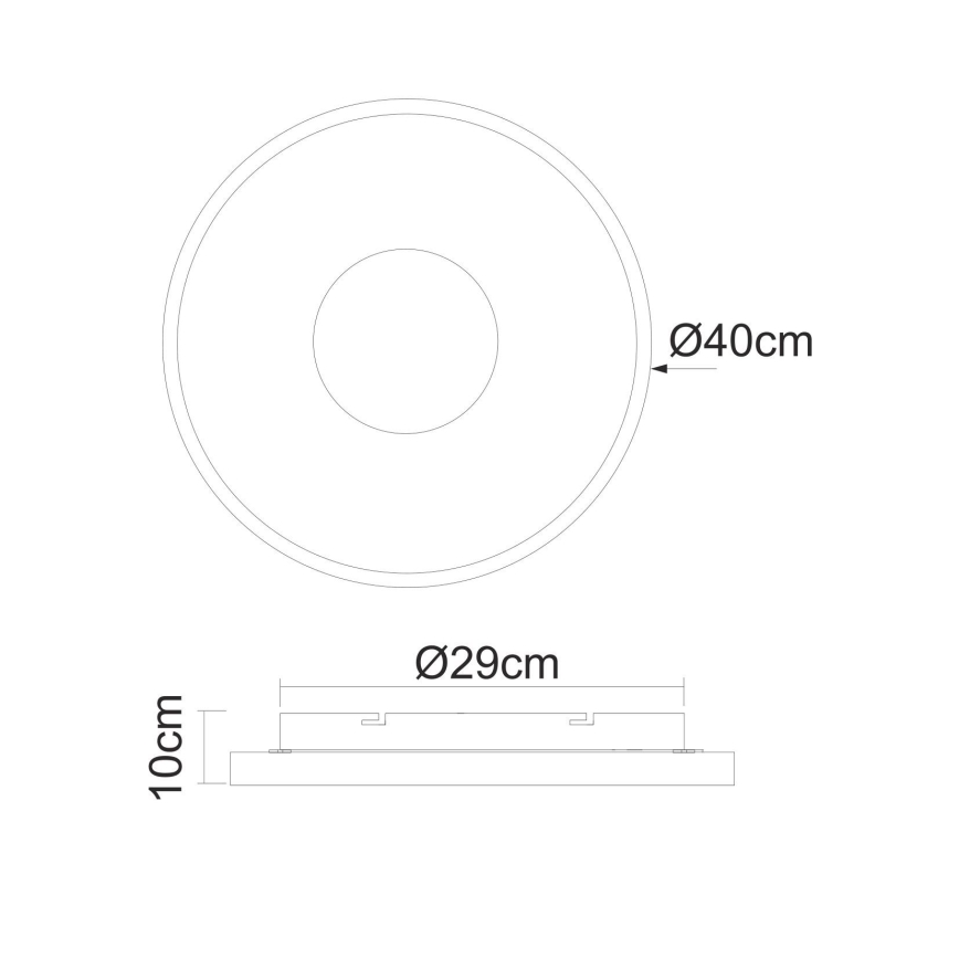 Globo - Светодиодный потолочный светильник с регулированием яркости LED/30W/230V + дистанционное управление