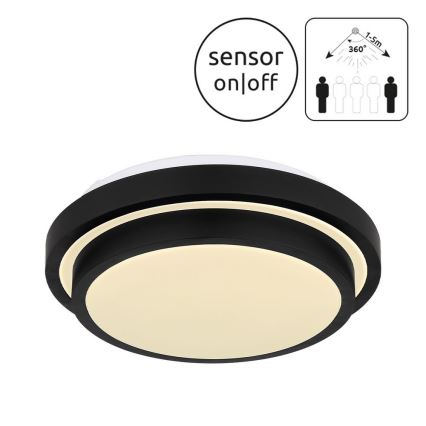 Globo - Стельовий LED світильник для ванної з датчиком LED/18W/230V IP44
