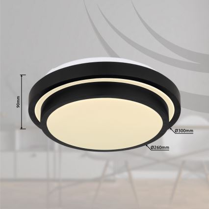 Globo - Стельовий LED світильник для ванної з датчиком LED/18W/230V IP44