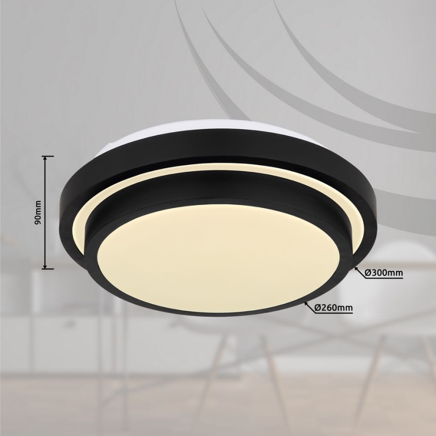 Globo - Стельовий LED світильник для ванної з датчиком LED/18W/230V IP44