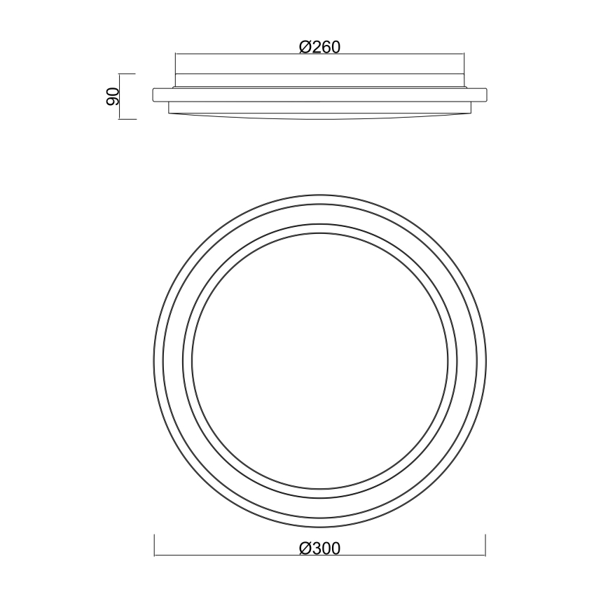 Globo - Стельовий LED світильник для ванної з датчиком LED/18W/230V IP44