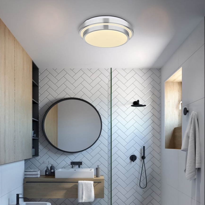 Globo - Стельовий LED світильник для ванної з датчиком LED/18W/230V IP44