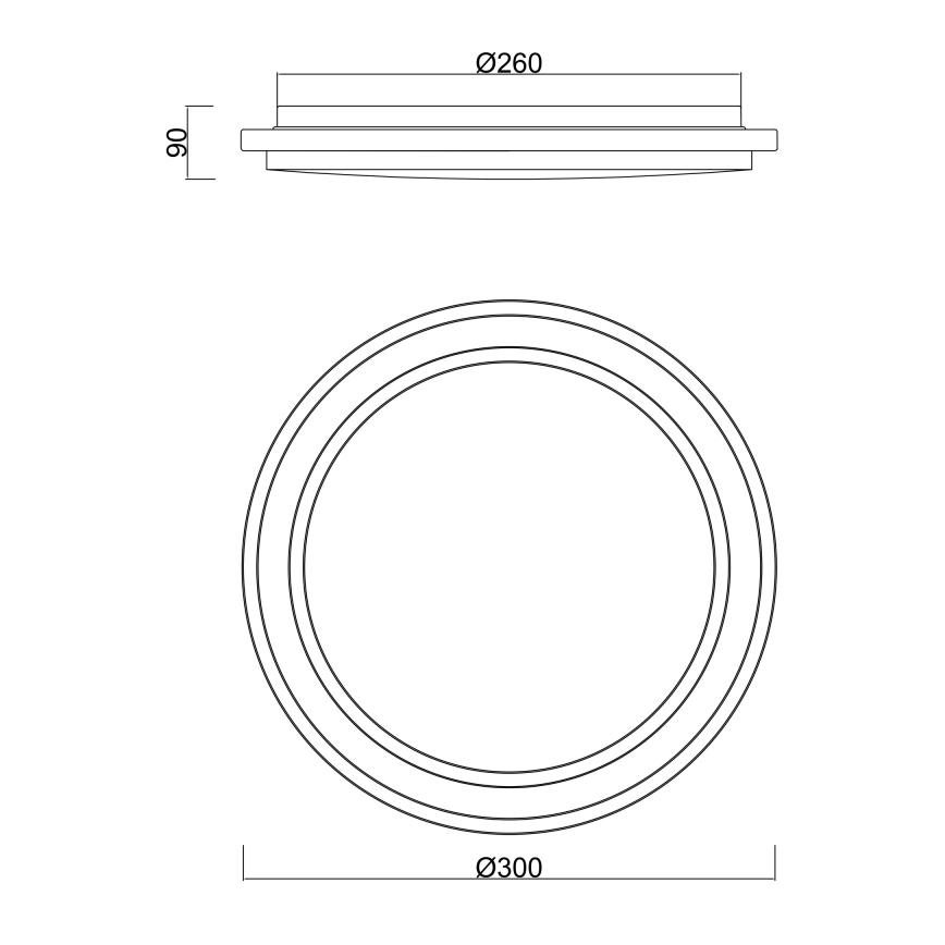 Globo - Стельовий LED світильник для ванної з датчиком LED/18W/230V IP44