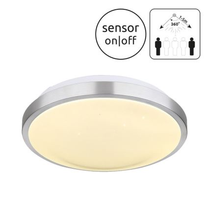 Globo - Светодиодный светильник для ванной комнаты с датчиком LED/18W/230V IP44