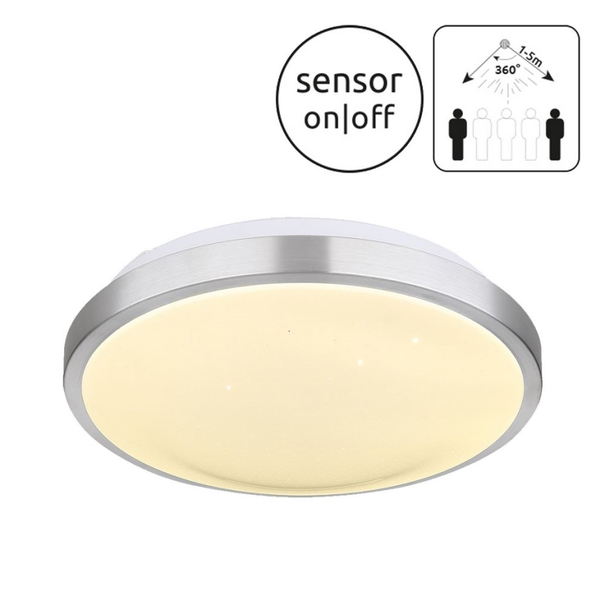 Globo - Светодиодный светильник для ванной комнаты с датчиком LED/18W/230V IP44