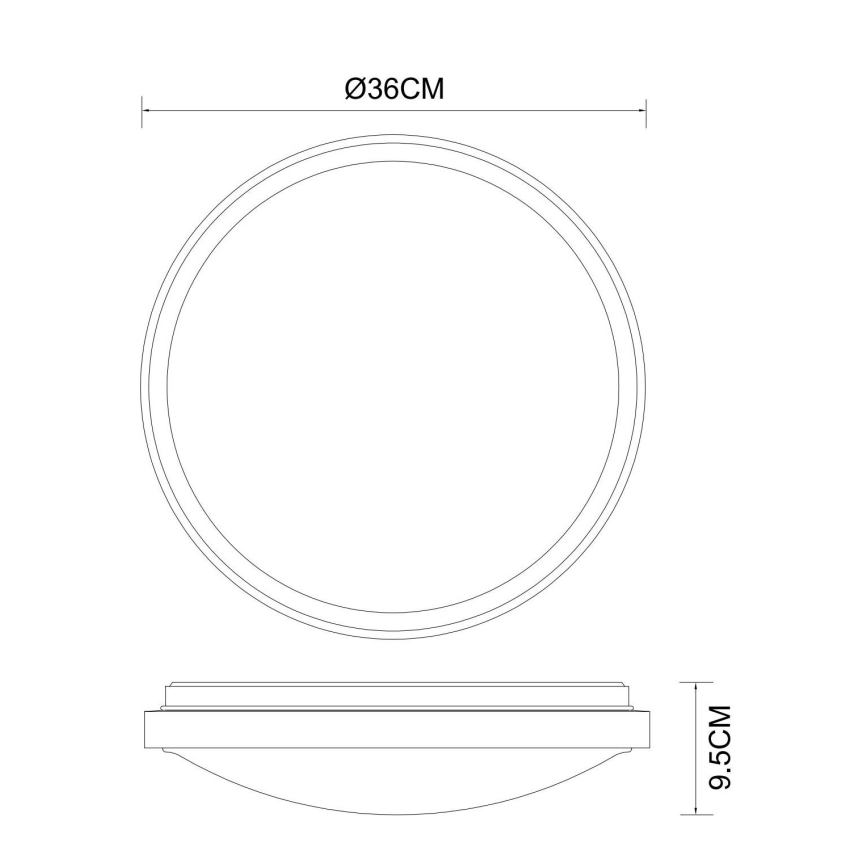 Globo - Светодиодный потолочный светильник LED/18W/230V 3000/4000/6000K