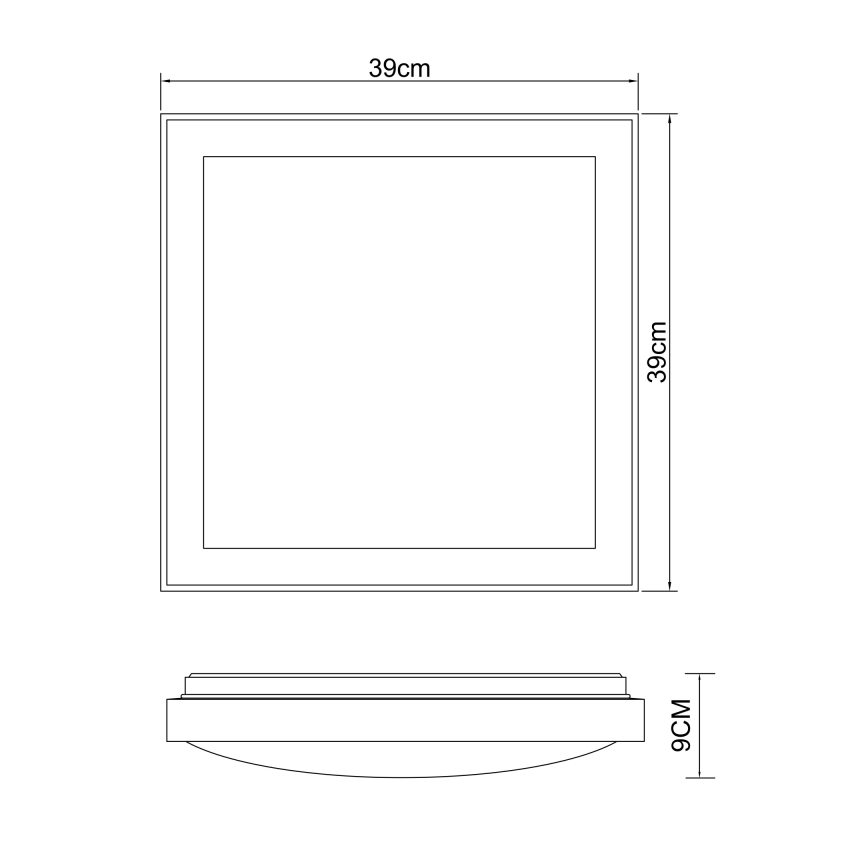 Globo - Стельовий LED світильник LED/24W/230V 3000/4500/6000K