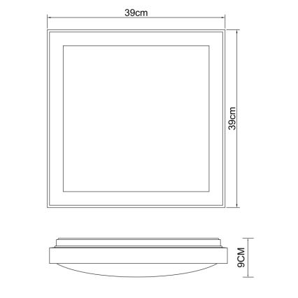Globo - Светодиодный потолочный светильник LED/24W/230V 3000/4500/6000K