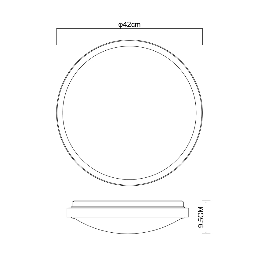 Globo - Стельовий LED світильник LED/24W/230V 3000/4500/6000K діаметр 42 см