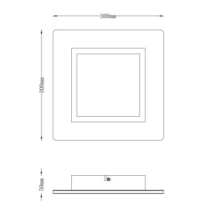 Globo - Стельовий LED світильник LED/23W/230V 2700/6500K