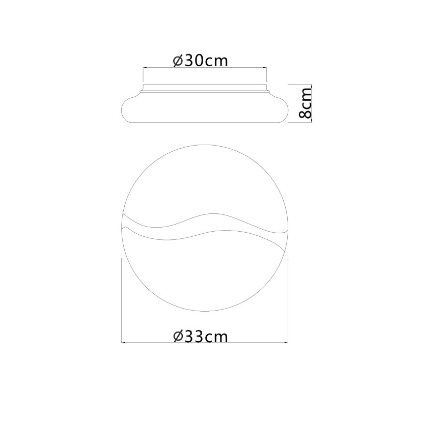 Globo - Светодиодный потолочный светильник LED/24W/230V 3000/4200/6000K диаметр 33 см