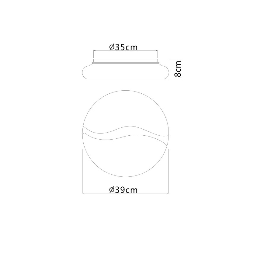 Globo - Светодиодный потолочный светильник LED/24W/230V 3000/4200/6000K диаметр 39 см