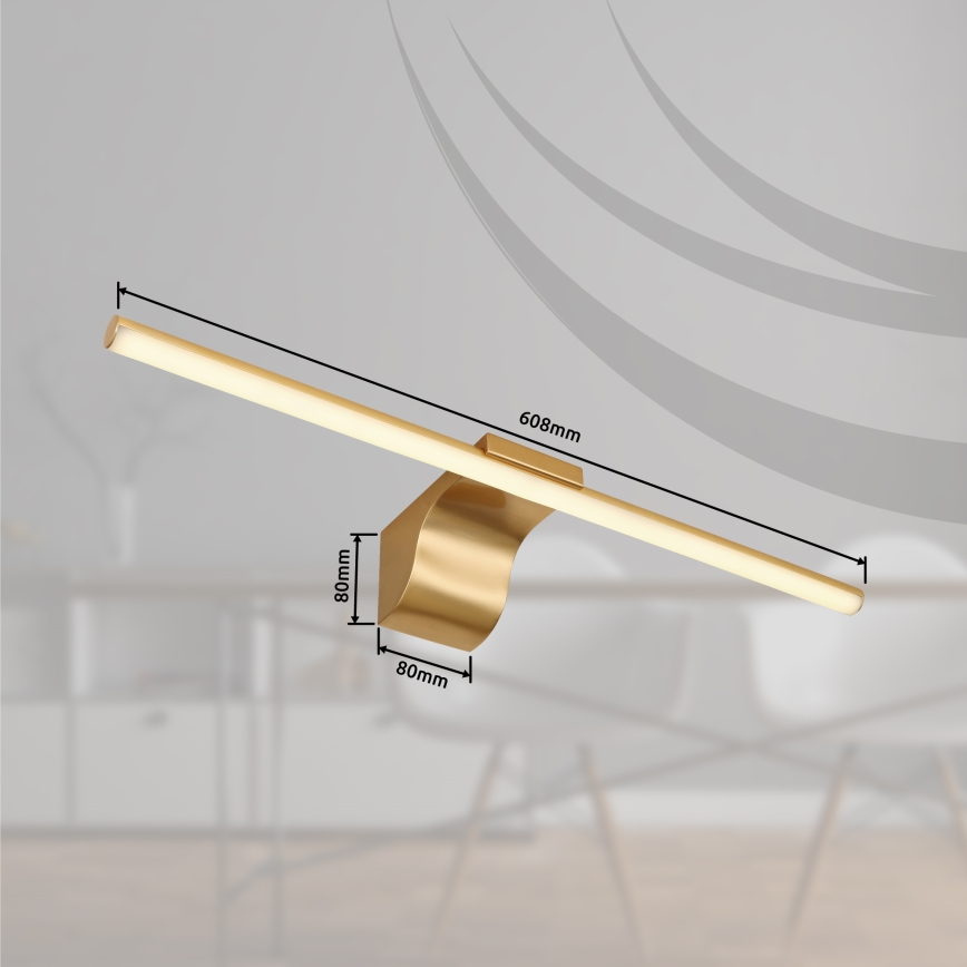 Globo - LED Підсвітка для дзеркала для ванної LED/10W/230V 60,8 см IP44 золотий