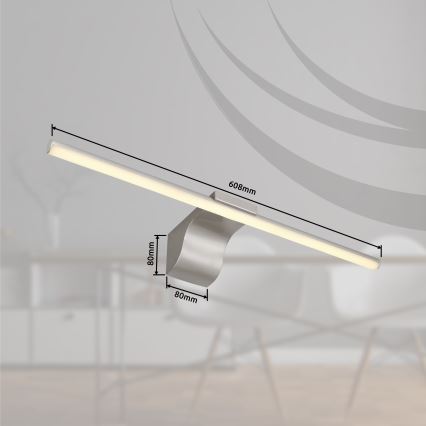 Globo - LED Підсвітка для дзеркала для ванної LED/10W/230V 60,8 см IP44 глянцевий хром
