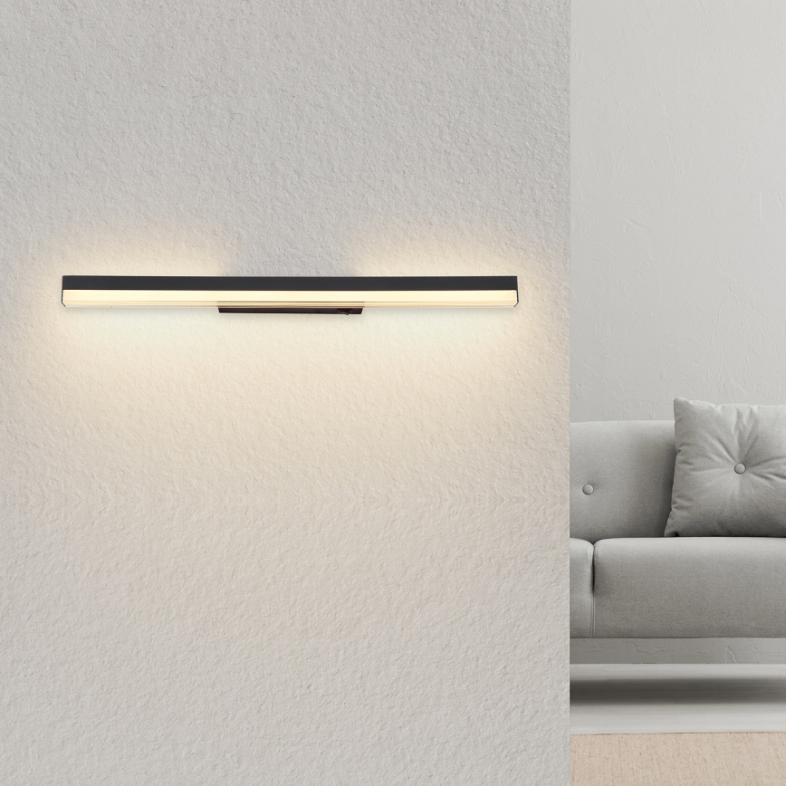 Globo - Світлодіодний настінний світильник LED/12W/230V 3000/6000K 60 см чорний