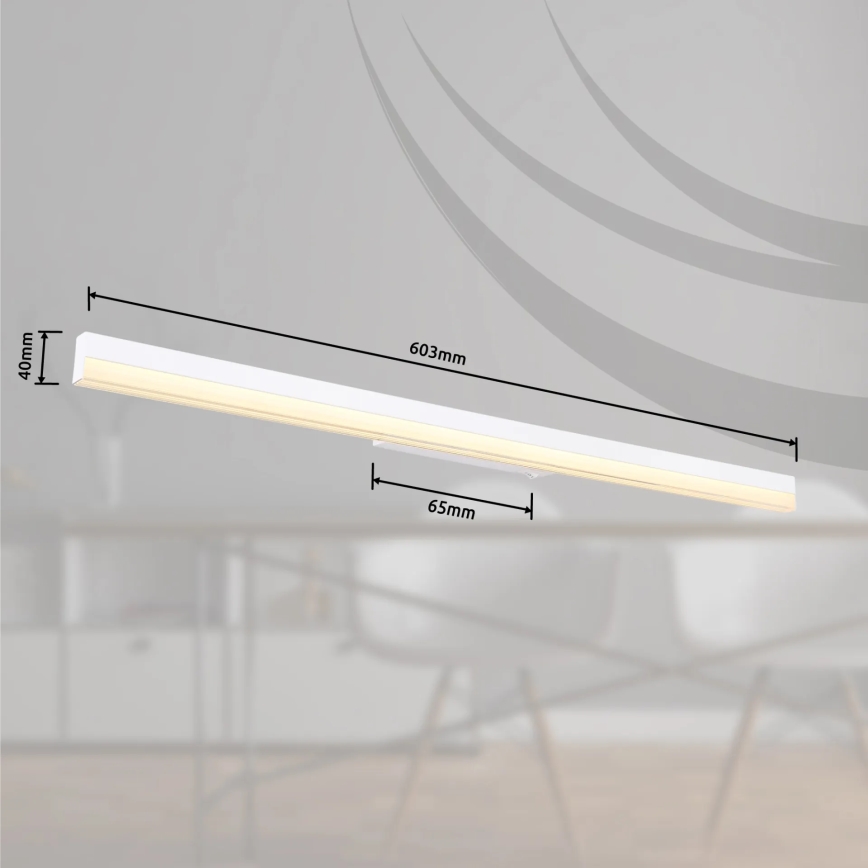 Globo - Світлодіодний настінний світильник LED/18W/230V 3000/6000K 80 см білий