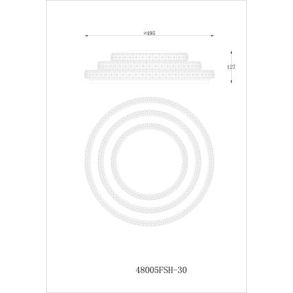 Globo - Светодиодный потолочный светильник с регулированием яркости LED/30W/230V TUYA Wi-Fi + дистанционное управление