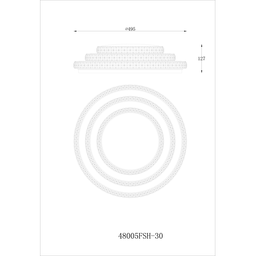 Globo - Світлодіодний стельовий світильник з регулюванням яскравості LED/30W/230V TUYA Wi-Fi + пульт дистанційного керування