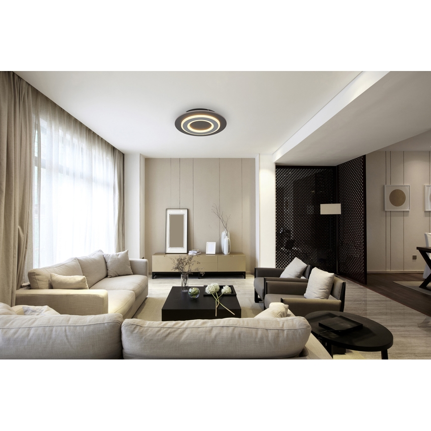 Globo - Стельовий LED світильник LED/24W/230V 3000K діаметр 32 см антрацит