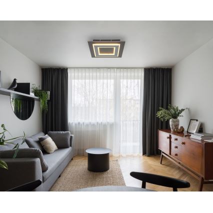 Globo - Стельовий LED світильник LED/24W/230V 3000K 32x32 см антрацит