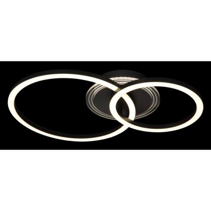 Globo - Светодиодный потолочный светильник LED/30Вт/230В 2700/4500/6500К диаметр 33x50 см черный