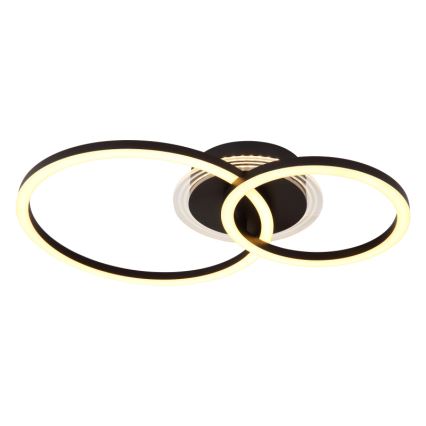 Globo - Светодиодный потолочный светильник LED/30W/230V 2700/4500/6500K диаметр 33x50 см черный