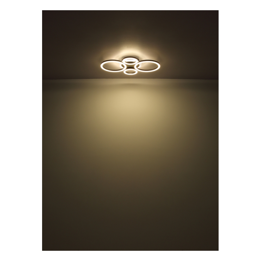 Globo - Світильник стельовий LED/40W/230V 2700/4500/6500K діам. 35,5x53 см чорний