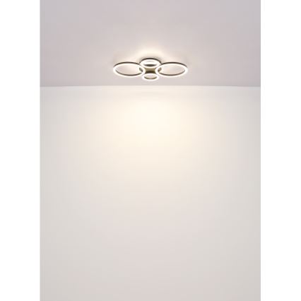 Globo - Світильник стельовий LED/40W/230V 2700/4500/6500K діам. 35,5x53 см чорний