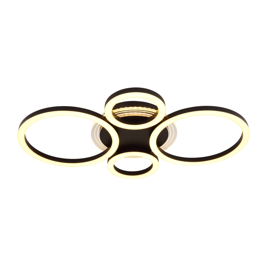 Globo - Світильник стельовий LED/40W/230V 2700/4500/6500K діам. 35,5x53 см чорний