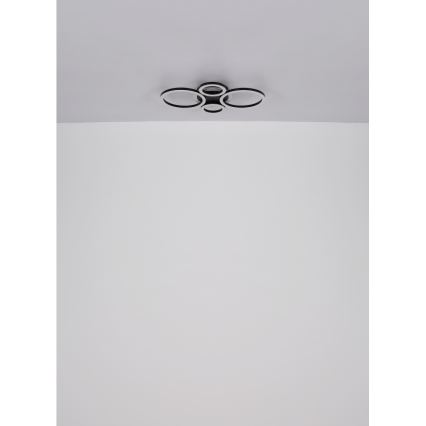 Globo - LED стельовий світильник LED/40 Вт/230 В 2700/4500/6500 К, діам. 35,5x53 см, чорний