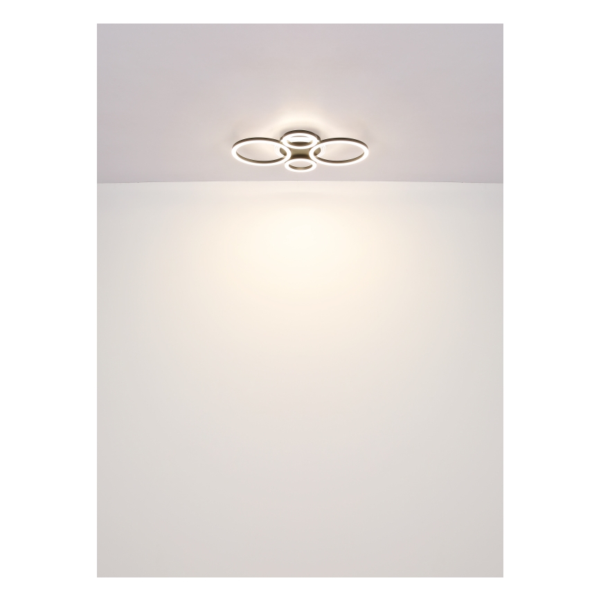 Globo - Светодиодный потолочный светильник LED/40Вт/230В 2700/4500/6500К диаметр 35,5x53 см черный