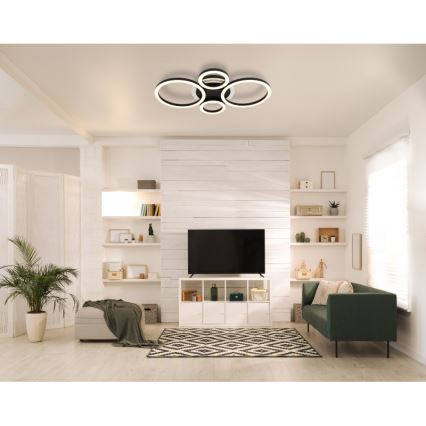Globo - Стельовий LED світильник LED/40W/230V 2700/4500/6500K діаметр 35,5x53 см чорний