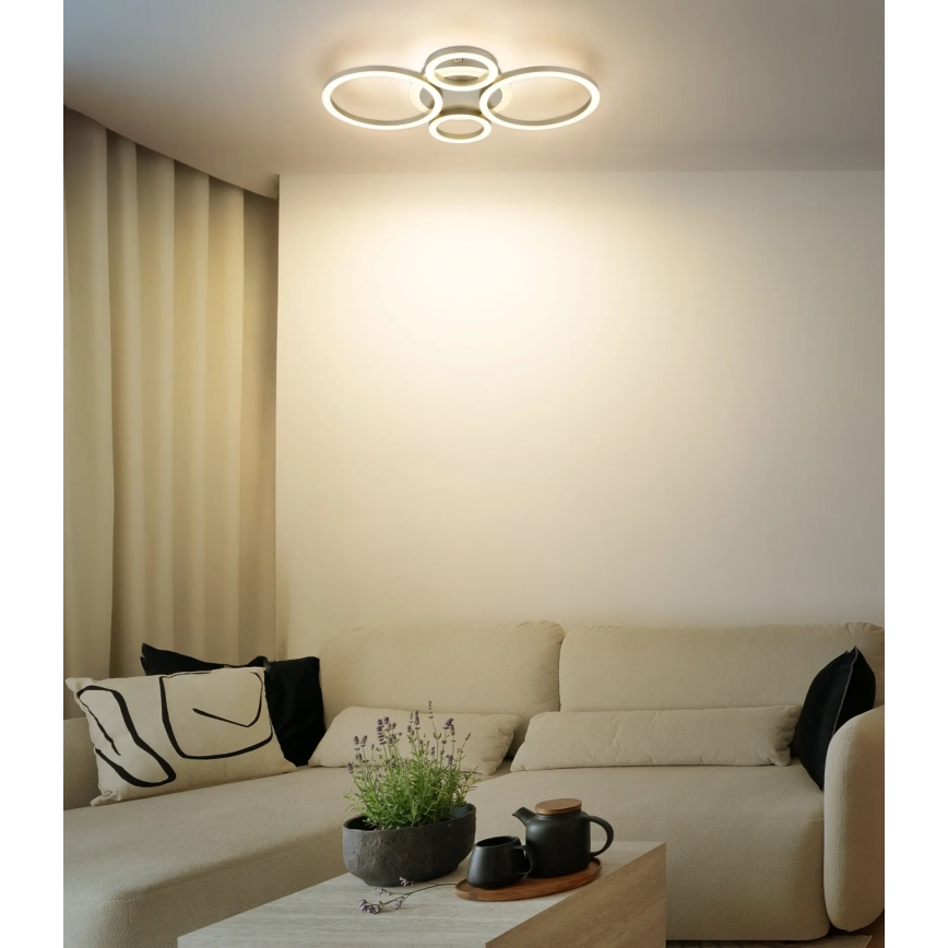 Globo - светодиодный потолочный светильник LED/40Вт/230В 2700/4500/6500К диаметр 35,5x53 см латунь