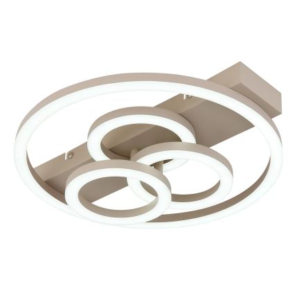 Globo - диммируемый LED-потолочный светильник LED/40W/230V 2700-6500K, размеры 35x33 cm, бежевый + пульт дистанционного управления