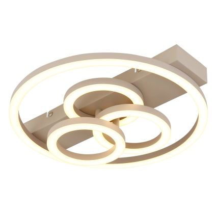 Globo - LED стельовий світильник з регульованою яскравістю LED/40W/230V 2700-6500K розм. 35x33 см бежевий + дистанційне керування