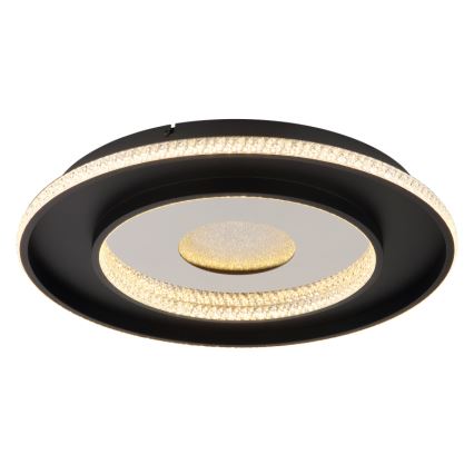 Globo - Світильник стельовий світлодіодний димований LED/30W/230V 2700-6500K діам. 52,5 см чорний + дистанційне керування