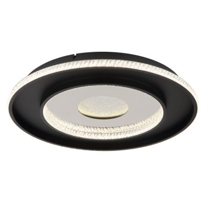 Globo - Светодиодный регулируемый потолочный светильник LED/30Вт/230В 2700-6500K диаметр 52,5 см черный + пульт дистанционного управления