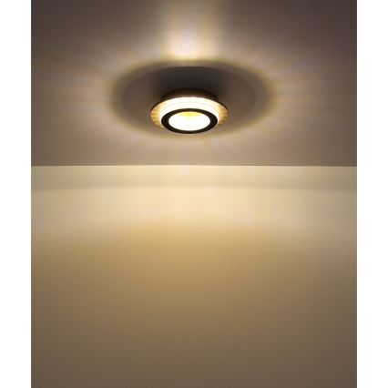 Globo - LED-потолочный светильник LED/12 Вт/230 В, 3000/4000/6500K, диаметр 20 см, чёрный