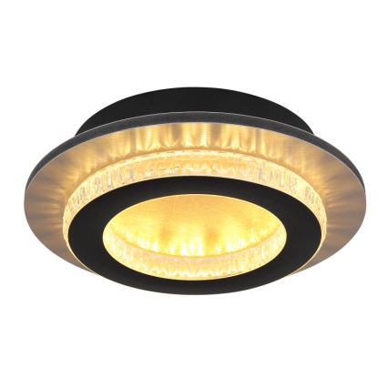 Globo - LED-потолочный светильник LED/12 Вт/230 В, 3000/4000/6500K, диаметр 20 см, чёрный